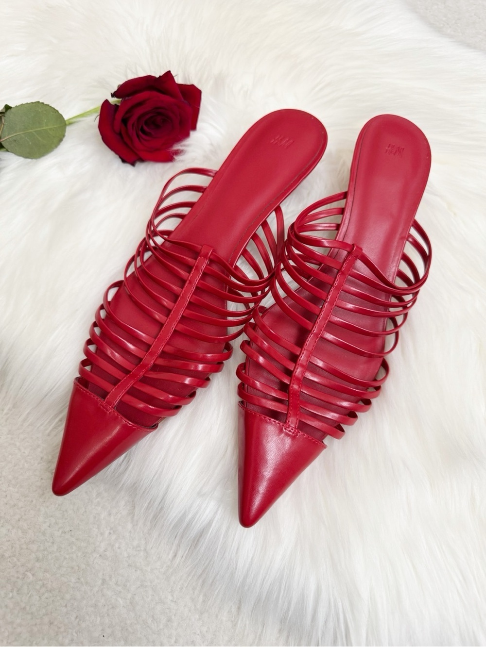 Red straps mules - Picture 11 of 14